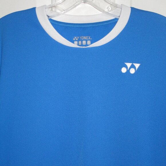 Yonex Mens S/S Blue Crewneck Tennis Shirt - Size Small - Picture 2 of 3